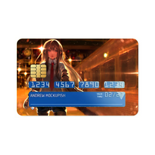 Load image into Gallery viewer, Makise Kurisu Credit Card Skins (4-in-1 Pack)