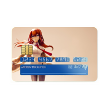 Load image into Gallery viewer, Makise Kurisu Credit Card Skins (4-in-1 Pack)