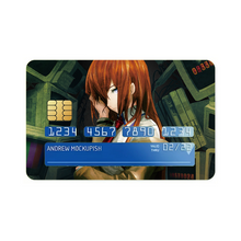 Load image into Gallery viewer, Makise Kurisu Credit Card Skins (4-in-1 Pack)
