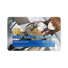 Load image into Gallery viewer, Makise Kurisu Credit Card Skins (4-in-1 Pack)