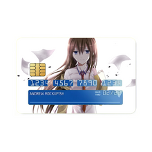 Load image into Gallery viewer, Makise Kurisu Credit Card Skins (4-in-1 Pack)