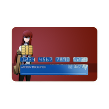 Load image into Gallery viewer, Makise Kurisu Credit Card Skins (4-in-1 Pack)