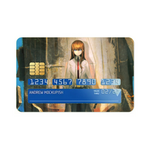 Load image into Gallery viewer, Makise Kurisu Credit Card Skins (4-in-1 Pack)