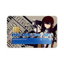 Load image into Gallery viewer, Makise Kurisu Credit Card Skins (4-in-1 Pack)