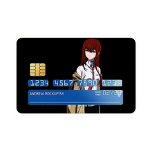 Load image into Gallery viewer, Makise Kurisu Credit Card Skins (4-in-1 Pack)