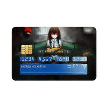 Load image into Gallery viewer, Makise Kurisu Credit Card Skins (4-in-1 Pack)