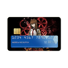 Load image into Gallery viewer, Makise Kurisu Credit Card Skins (4-in-1 Pack)