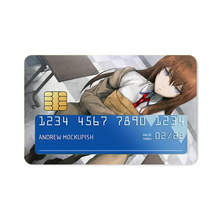 Load image into Gallery viewer, Makise Kurisu Credit Card Skins (4-in-1 Pack)