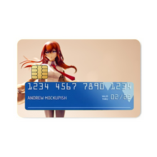 Load image into Gallery viewer, Makise Kurisu Credit Card Skins (4-in-1 Pack)