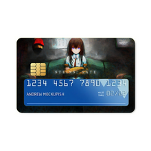 Load image into Gallery viewer, Makise Kurisu Credit Card Skins (4-in-1 Pack)