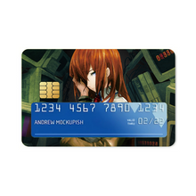 Load image into Gallery viewer, Makise Kurisu Credit Card Skins (4-in-1 Pack)