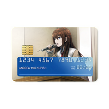Load image into Gallery viewer, Makise Kurisu Credit Card Skins (4-in-1 Pack)