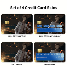 Load image into Gallery viewer, Makise Kurisu & Rintaro Okabe Credit Card Skins (4-in-1 Pack)