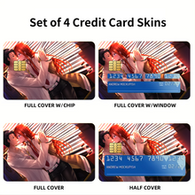 Load image into Gallery viewer, Makise Kurisu & Rintaro Okabe Credit Card Skins (4-in-1 Pack)
