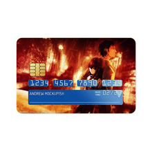 Load image into Gallery viewer, Makise Kurisu & Rintaro Okabe Credit Card Skins (4-in-1 Pack)