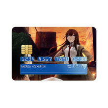 Load image into Gallery viewer, Makise Kurisu & Rintaro Okabe Credit Card Skins (4-in-1 Pack)
