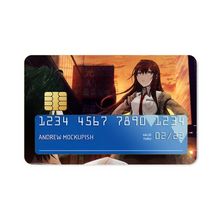 Load image into Gallery viewer, Makise Kurisu & Rintaro Okabe Credit Card Skins (4-in-1 Pack)