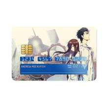 Load image into Gallery viewer, Makise Kurisu & Rintarou Kyouma Credit Card Skins (4-in-1 Pack)