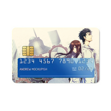 Load image into Gallery viewer, Makise Kurisu & Rintarou Kyouma Credit Card Skins (4-in-1 Pack)