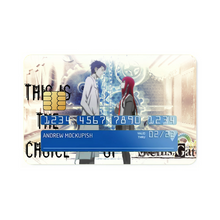 Load image into Gallery viewer, Makise Kurisu & Rintarou Okabe Credit Card Skins (4-in-1 Pack)