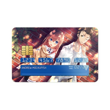 Load image into Gallery viewer, Makise Kurisu & Rintarou Okabe Credit Card Skins (4-in-1 Pack)