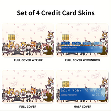 Load image into Gallery viewer, May Queen's Cafe Heaven Credit Card Skins (4-in-1 Pack)