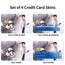 Load image into Gallery viewer, Mayuri and Okabe Credit Card Skins (4-in-1 Pack)