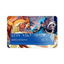 Load image into Gallery viewer, Mega Charizard Y VS Mega Charizard X Credit Card Skins (4-in-1 Pack)