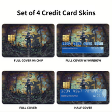 Load image into Gallery viewer, Megumi Fushiguro Credit Card Skins (4-in-1 Pack)