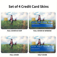 Load image into Gallery viewer, Megumin and Chomusuke Credit Card Skins (4-in-1 Pack)