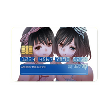 Load image into Gallery viewer, Mei and Fujioka Misaki Credit Card Skins (4-in-1 Pack)