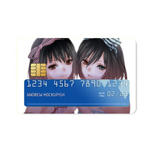 Load image into Gallery viewer, Mei and Fujioka Misaki Credit Card Skins (4-in-1 Pack)