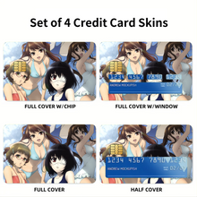 Load image into Gallery viewer, Mei,Yukari,Izumi and Reiko Credit Card Skins (4-in-1 Pack)