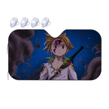 Load image into Gallery viewer, Meliodas Awake His Demon Blood Evil Power - Leader Of 10 Commandements - Car Sunshade