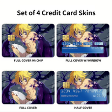 Load image into Gallery viewer, Meliodas Evil Power - Season 1 Credit Card Skins (4-in-1 Pack)