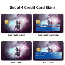Load image into Gallery viewer, Mewtwo and Mew Credit Card Skins (4-in-1 Pack)