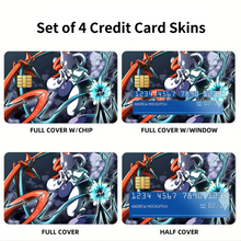 Load image into Gallery viewer, Mewtwo Vs Deoxys Credit Card Skins (4-in-1 Pack)