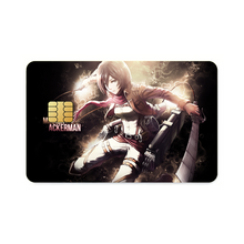 Load image into Gallery viewer, Mikasa Ackerman Credit Card Skins (4-in-1 Pack)
