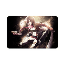 Load image into Gallery viewer, Mikasa Ackerman Credit Card Skins (4-in-1 Pack)