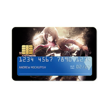 Load image into Gallery viewer, Mikasa Ackerman Credit Card Skins (4-in-1 Pack)