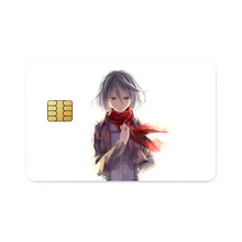 Load image into Gallery viewer, Mikasa Akerman Credit Card Skins (4-in-1 Pack)