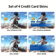 Load image into Gallery viewer, Mikasa Credit Card Skins (4-in-1 Pack)