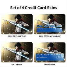 Load image into Gallery viewer, Mikasa Credit Card Skins (4-in-1 Pack)