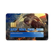 Load image into Gallery viewer, Mikasa Fighting With Armored Titan Credit Card Skins (4-in-1 Pack)