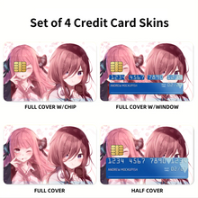Load image into Gallery viewer, Miku and Nino Credit Card Skins (4-in-1 Pack)