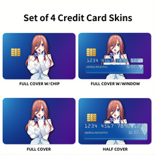 Load image into Gallery viewer, Miku Nakano Bride Credit Card Skins (4-in-1 Pack)