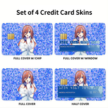 Load image into Gallery viewer, Miku Nakano Credit Card Skins (4-in-1 Pack)