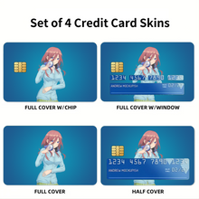 Load image into Gallery viewer, Miku Nakano from 5-Toubun no Hanayome Credit Card Skins (4-in-1 Pack)