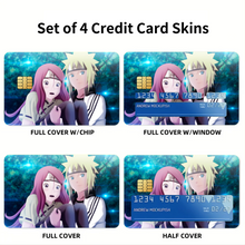 Load image into Gallery viewer, Minato and Kushina  Credit Card Skins (4-in-1 Pack)