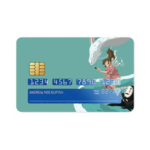 Load image into Gallery viewer, Minimalist Chihiro, Haku, and No-face Credit Card Skins (4-in-1 Pack)